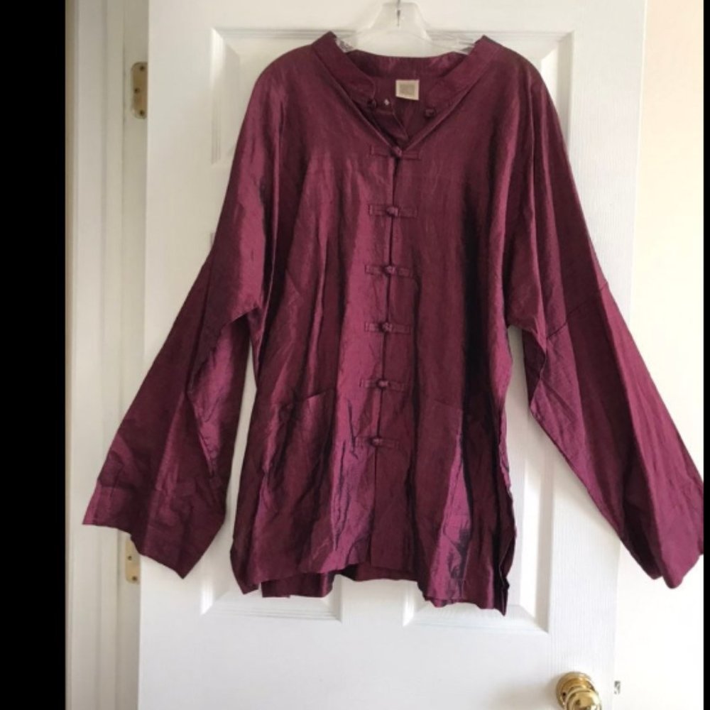 100% Silk Button Down Blouse